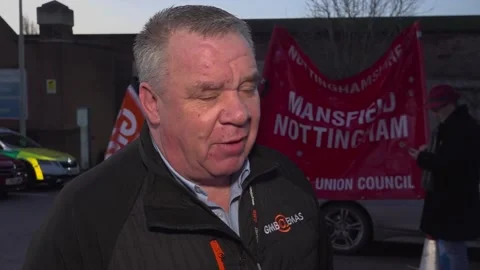 GMB Union paramedic - 'We've never known morale to be so low' Stock Footage 229765014