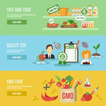 Gmo Banner Set Illustration