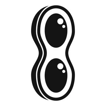Gmo bean icon simple vector. Dna food 스톡 일러스트