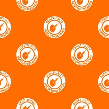 Gmo citrus pattern vector orange Stockillustratie