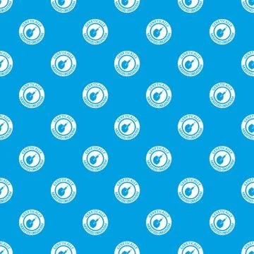 Gmo citrus pattern vector seamless blue 스톡 일러스트