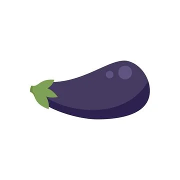 Gmo eggplant icon flat vector. Research test Stock Illustration