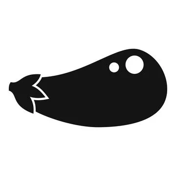 Gmo eggplant icon simple vector. Research test Stock Illustration