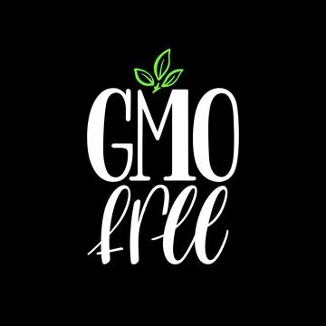 GMO free calligraphy Stock Illustration