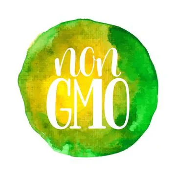GMO free calligraphy Stock Illustration