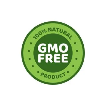 GMO free emblems 스톡 일러스트