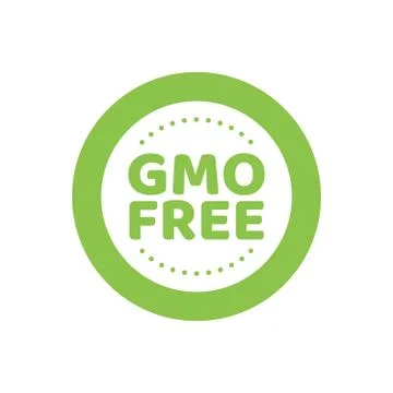 GMO free emblems 库存插图