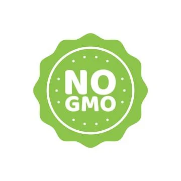 GMO free emblems 库存插图
