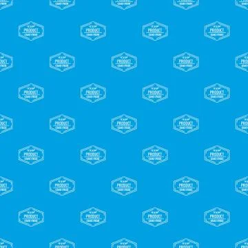Gmo free pattern vector seamless blue Stock Illustration