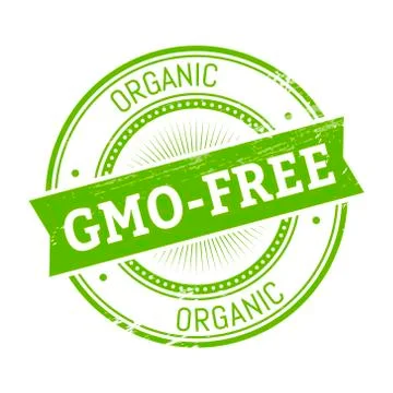 Gmo-free round stamp Illustrazione stock