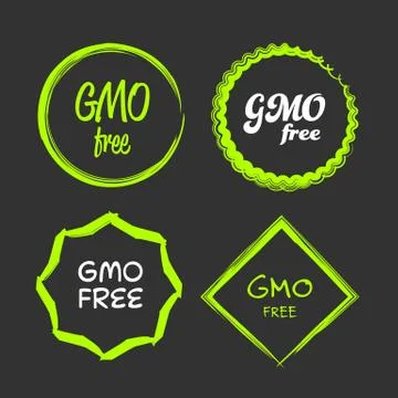 Gmo free sign Stock Illustration