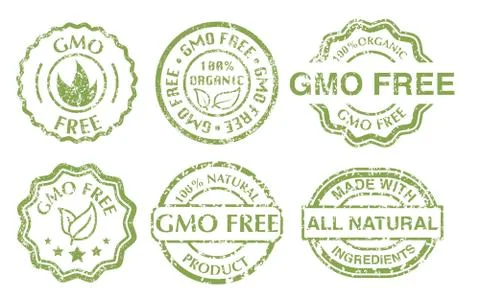 Gmo free sign Stock Illustration