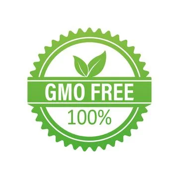 Gmo free sticker for packaging design. Retro packaging. Vector icon. Grunge 스톡 일러스트