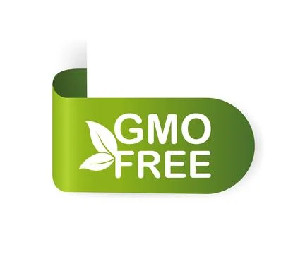Gmo free sticker for packaging design. Retro packaging. Vector icon. Grunge Stock Illustration