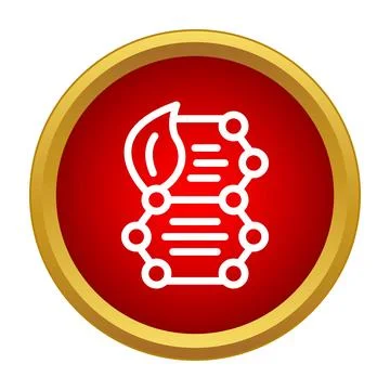 Gmo genetic modification icon showing plant dna helix Stock Illustration