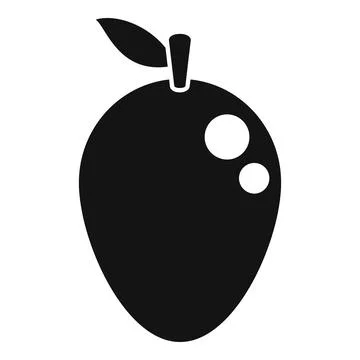 Gmo mango icon simple vector. Dna food 스톡 일러스트