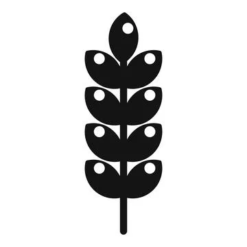 Gmo wheat icon simple vector. Dna food 스톡 일러스트