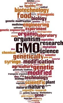 GMO word cloud Stock Illustration