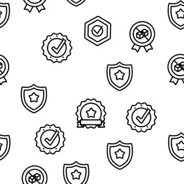 Gmp Certified Mark Vector Seamless Pattern イラスト素材