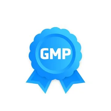 GMP vector icon, Good Manufacturing Practice badge Illustrazione stock