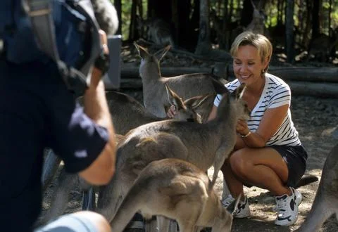 'GMTV' TV Programme. Stock Photos