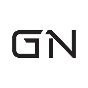 Gn initial letter vector logo icon Stock Illustration
