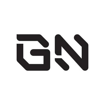 Gn initial letter vector logo icon Stock-Illustration
