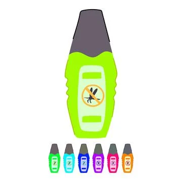 Gnat insect repellent vector cartoon graphic Stock Illustration