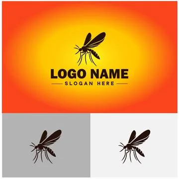 Gnat logo vector art icon graphics for business brand icon mosquito logo te.. Stockillustratie