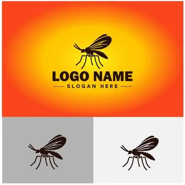 Gnat logo vector art icon graphics for business brand icon mosquito logo te.. 스톡 일러스트