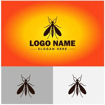 Gnat logo vector art icon graphics for business brand icon mosquito logo te.. Stockillustratie