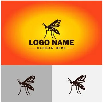 Gnat logo vector art icon graphics for business brand icon mosquito logo te.. Stockillustratie