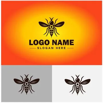Gnat logo vector art icon graphics for business brand icon mosquito logo te.. 스톡 일러스트