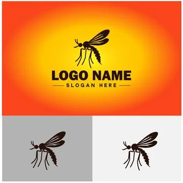 Gnat logo vector art icon graphics for business brand icon mosquito logo te.. 스톡 일러스트