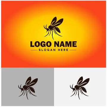 Gnat logo vector art icon graphics for business brand icon mosquito logo te.. Stockillustratie