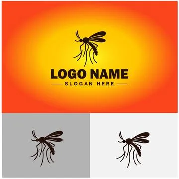 Gnat logo vector art icon graphics for business brand icon mosquito logo te.. Stockillustratie