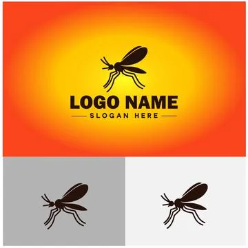 Gnat logo vector art icon graphics for business brand icon mosquito logo te.. Stockillustratie