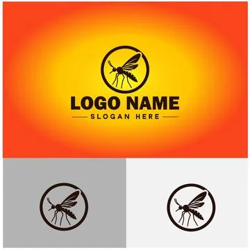 Gnat logo vector art icon graphics for business brand icon mosquito logo te.. Illustrazione stock