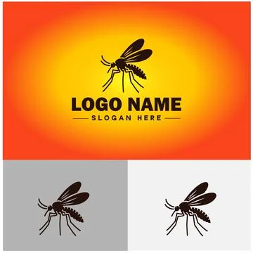 Gnat logo vector art icon graphics for business brand icon mosquito logo te.. 스톡 일러스트