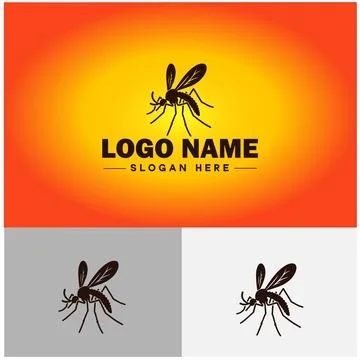 Gnat logo vector art icon graphics for business brand icon mosquito logo te.. Stockillustratie