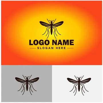 Gnat logo vector art icon graphics for business brand icon mosquito logo te.. Stockillustratie