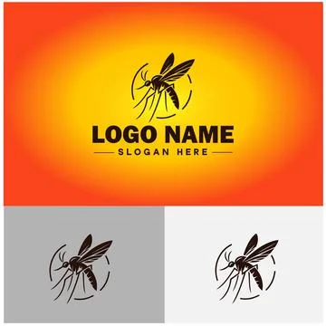 Gnat logo vector art icon graphics for business brand icon mosquito logo te.. Stockillustratie