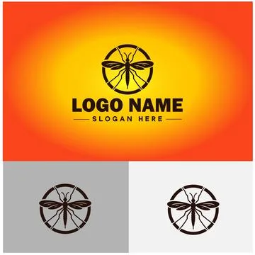 Gnat logo vector art icon graphics for business brand icon mosquito logo te.. Stockillustratie