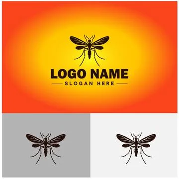 Gnat logo vector art icon graphics for business brand icon mosquito logo te.. 스톡 일러스트