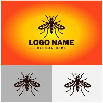 Gnat logo vector art icon graphics for business brand icon mosquito logo te.. 스톡 일러스트