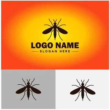 Gnat logo vector art icon graphics for business brand icon mosquito logo te.. Stockillustratie