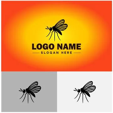 Gnat logo vector art icon graphics for business brand icon mosquito logo te.. 스톡 일러스트