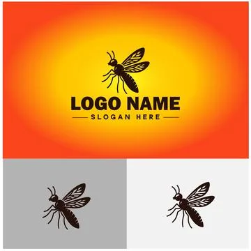 Gnat logo vector art icon graphics for business brand icon mosquito logo te.. 스톡 일러스트