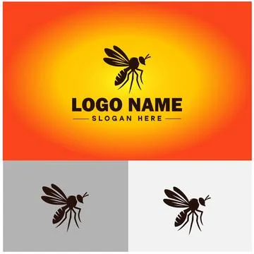 Gnat logo vector art icon graphics for business brand icon mosquito logo te.. Stockillustratie