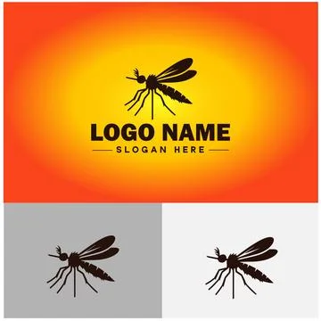 Gnat logo vector art icon graphics for business brand icon mosquito logo te.. 스톡 일러스트